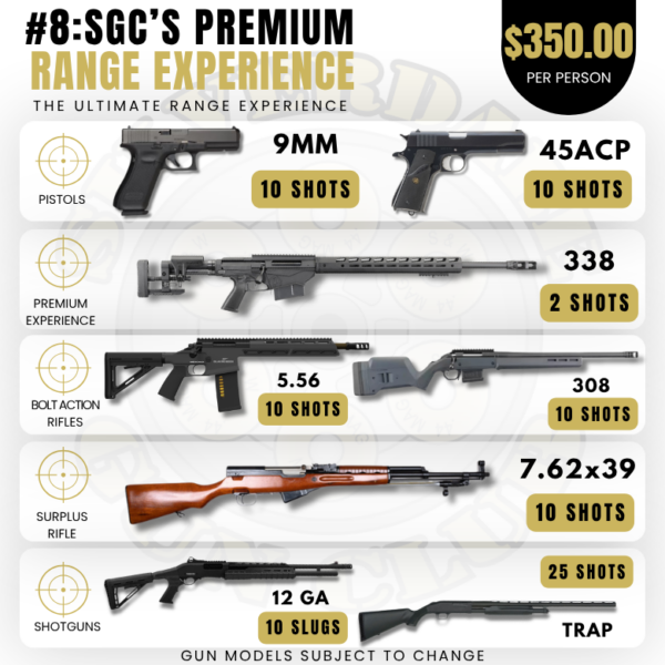 Package 8: Premium Range Experience